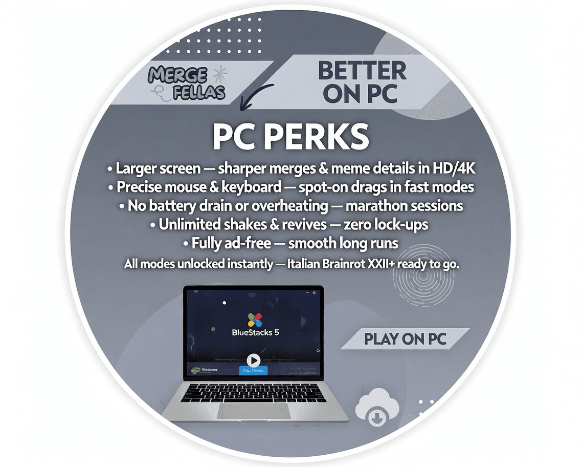 Play Merge Fellas on PC image 